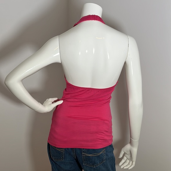 [S] BUFFALO DAVID BITTON Pink Halter Top - Picture 5 of 6